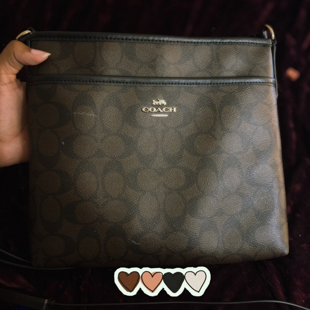 Coach Brown Signature Crossbody Bag